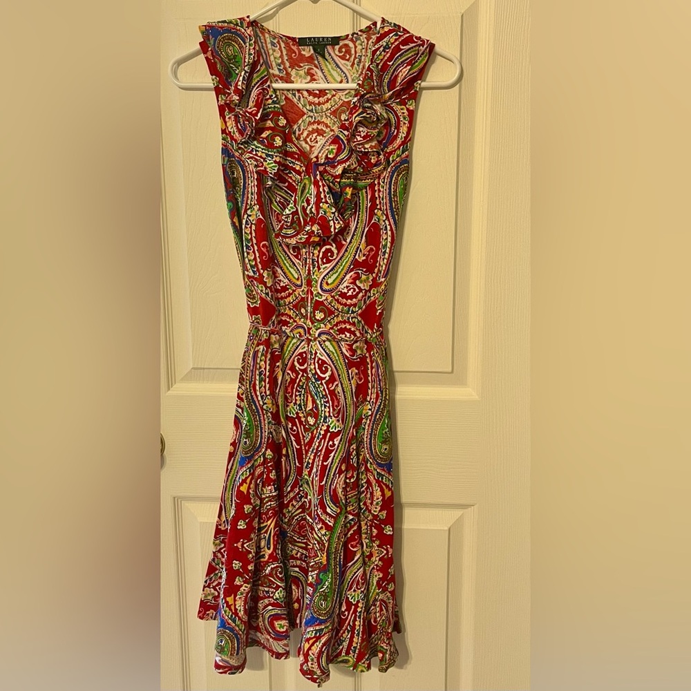 *SOLD* Ralph Lauren Red Floral Sundress